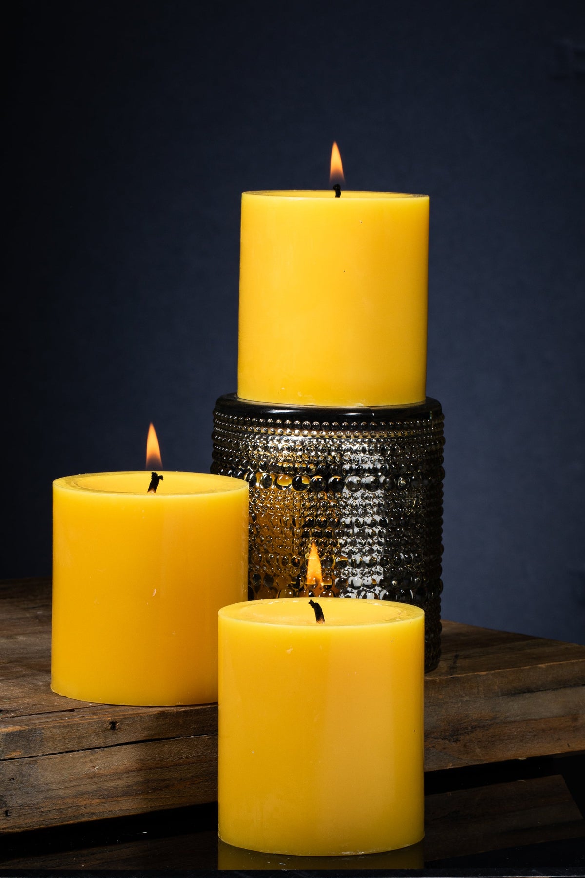 Richland Pillar Candle 3"x3" Yellow - view 2