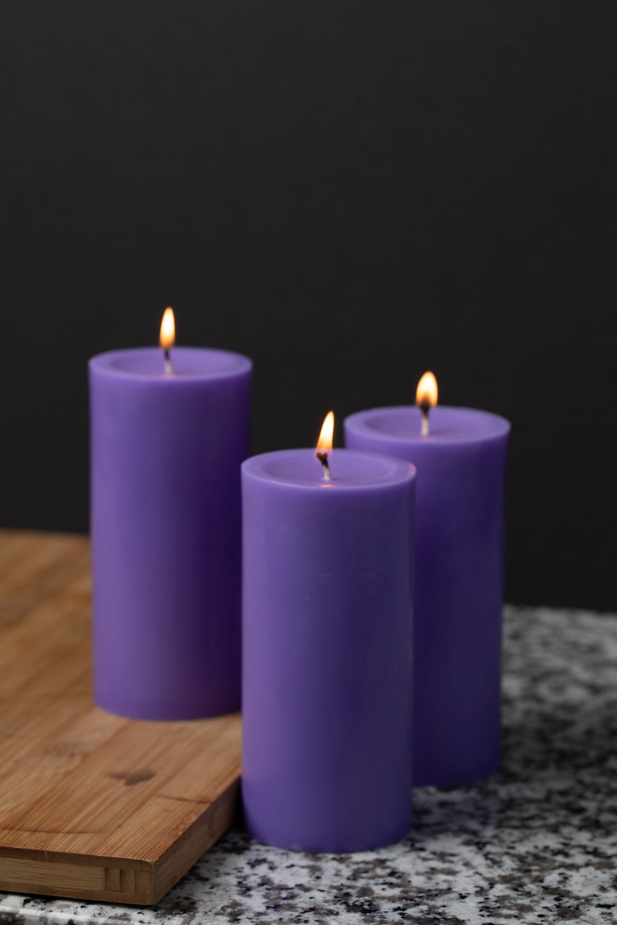 Richland Pillar Candle 3"x6" Lavender - view 2