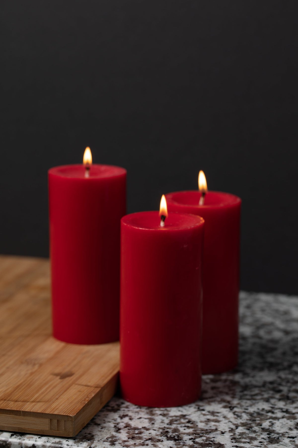 Richland Pillar Candle 3"x6" Red - view 2