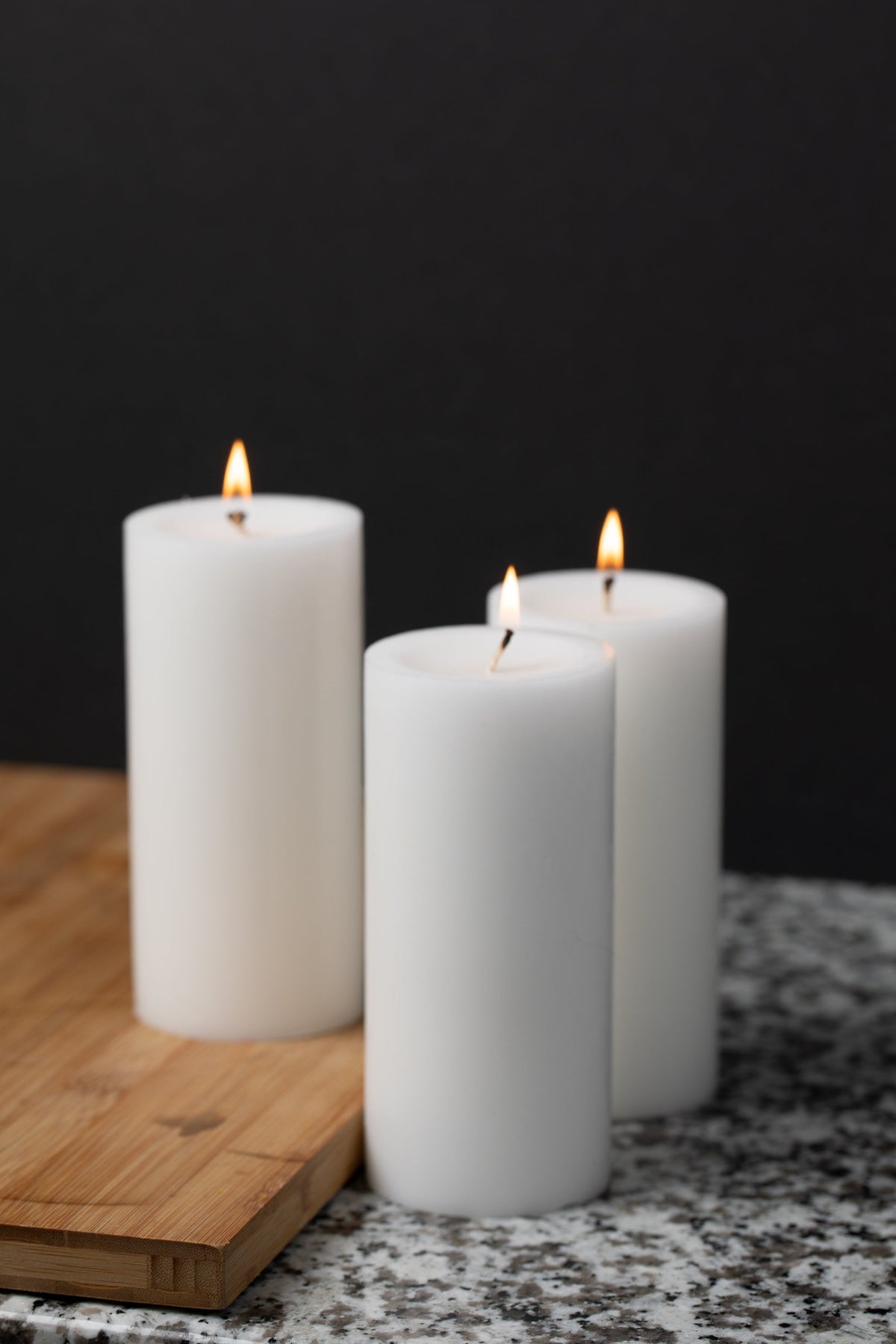 Richland Pillar Candle 3"x6" White - view 5