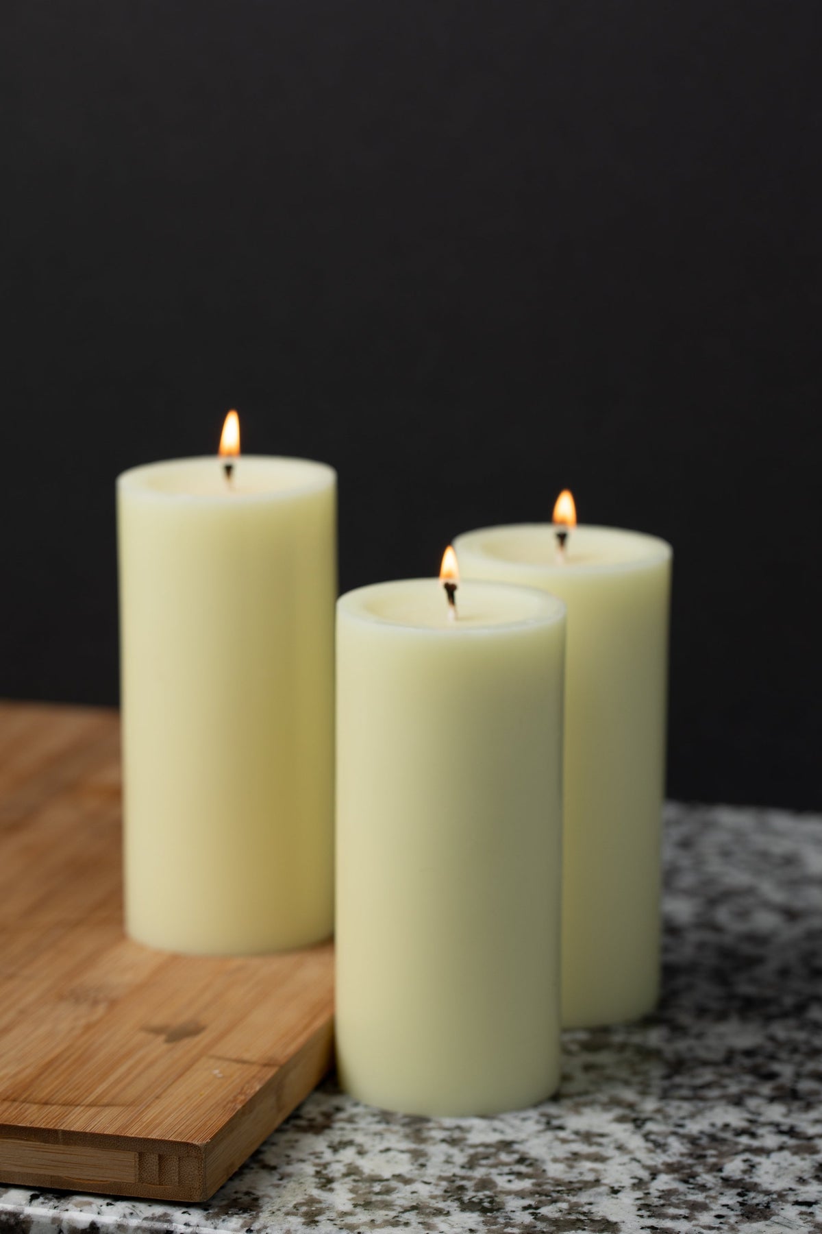Richland Pillar Candle 3"x6" Ivory - view 3