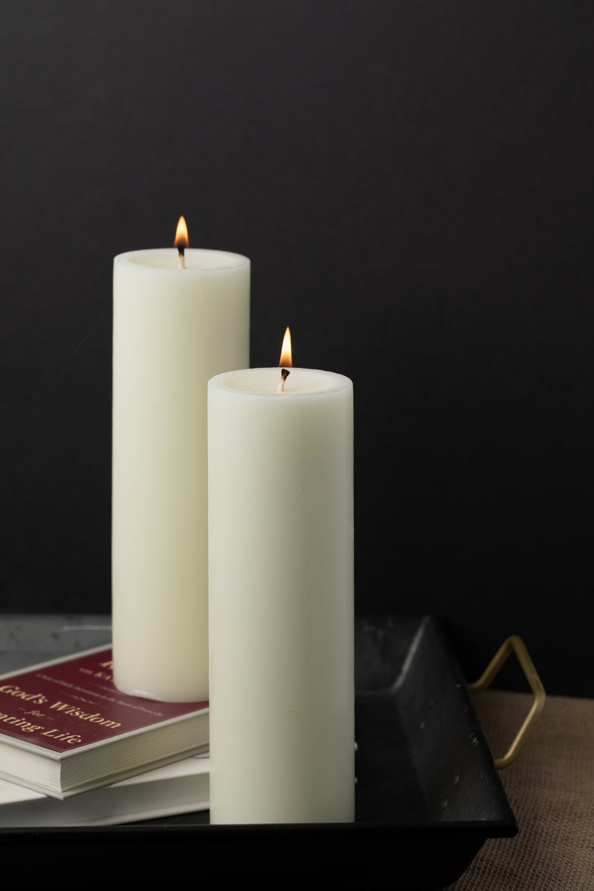 Richland Pillar Candle 3"x9" Light Ivory - view 3