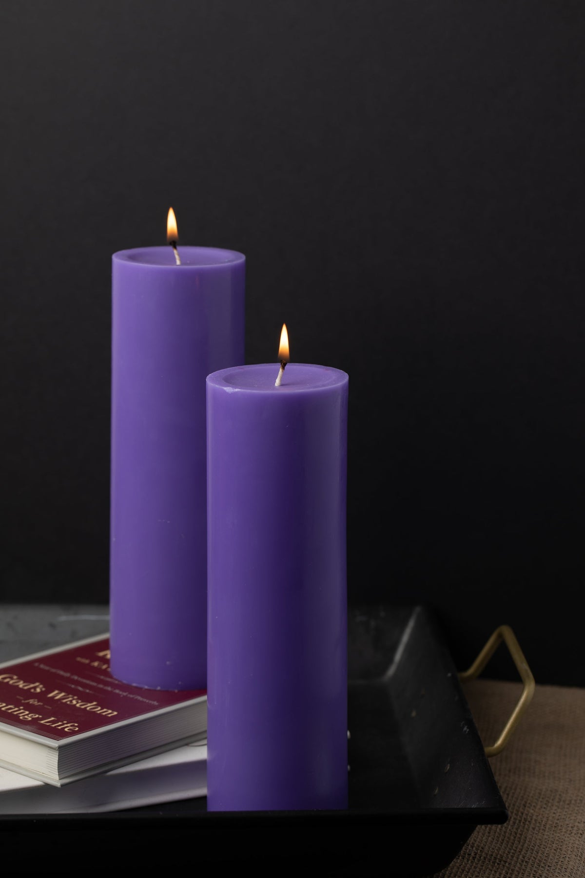 Richland Pillar Candle 3"x9" Lavender - view 2