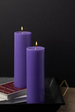 2 of 2: Richland Pillar Candle 3"x9" Lavender