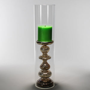 5 of 7: Richland Glass Chimney Candle Shade 4" x 18"