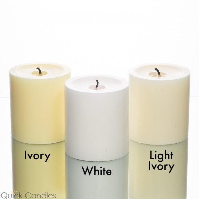 Richland Pillar Candle 3" & Eastland Cylinder Holder 6" Set of 12 (Choose your Color) - view 3