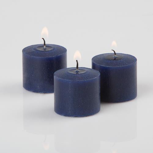 Richland Votive Candles Unscented Navy Blue 10 Hour Set of 144