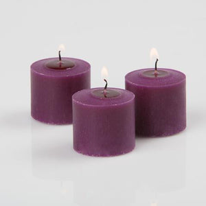 2 of 3: richland votive candles unscented purple 10 hour set of 72