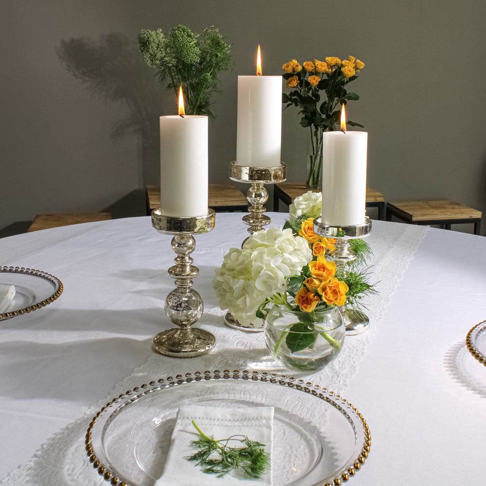 Richland 13" Gold Beaded Glass Charger Plate Set of 12 - view 5