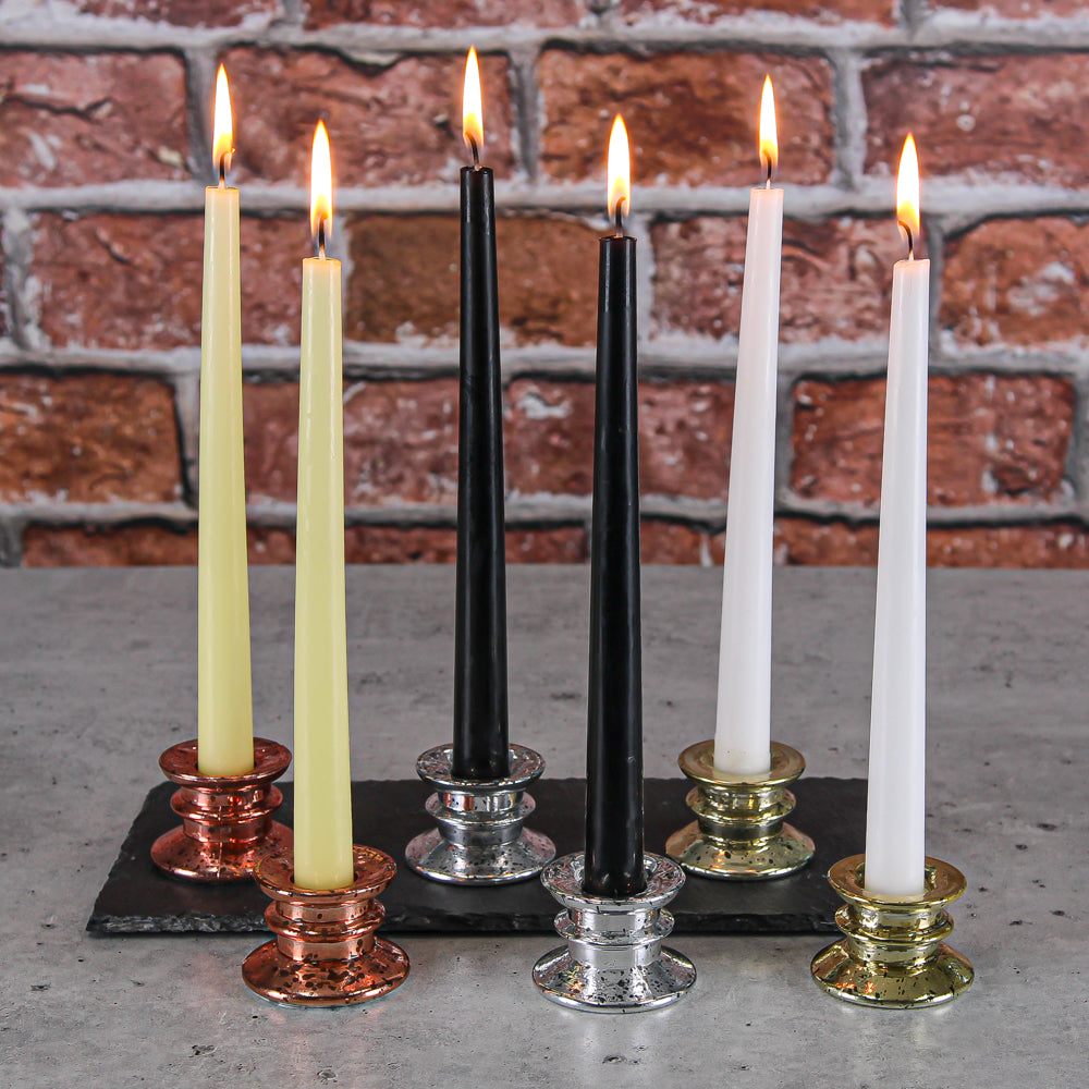 Richland Taper Candles 10" Black Set of 10 - view 3