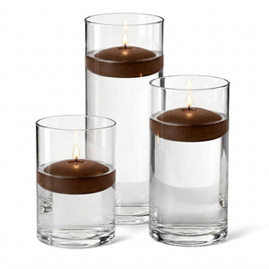 4 of 14: Cylinder Vase Centerpiece & Richland 3" Floating Candles Set of 12