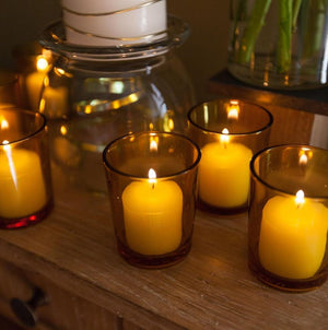 3 of 3: Eastland Votive Holder Amber Set of 12