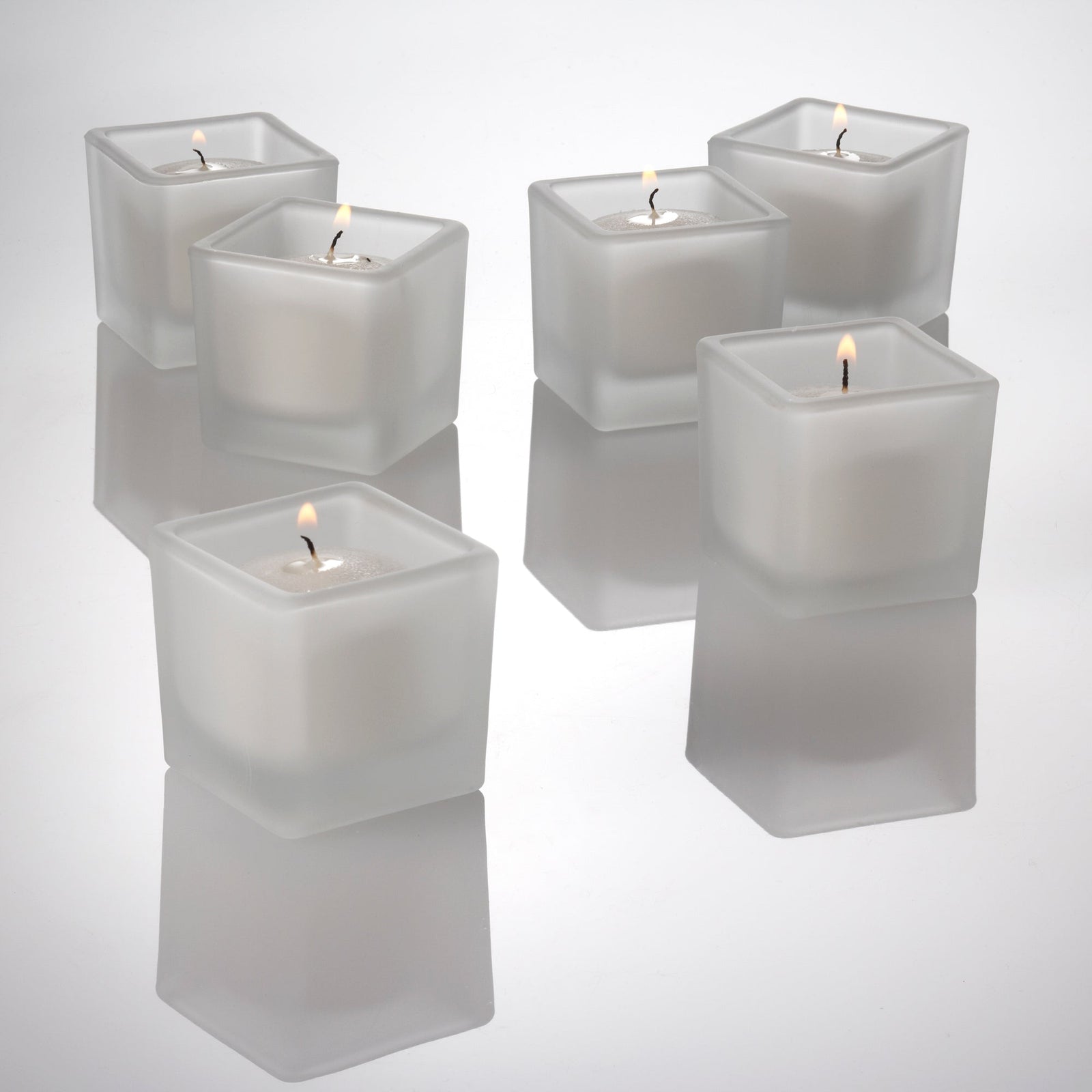 eastland square votive candle holder frosted set of 144