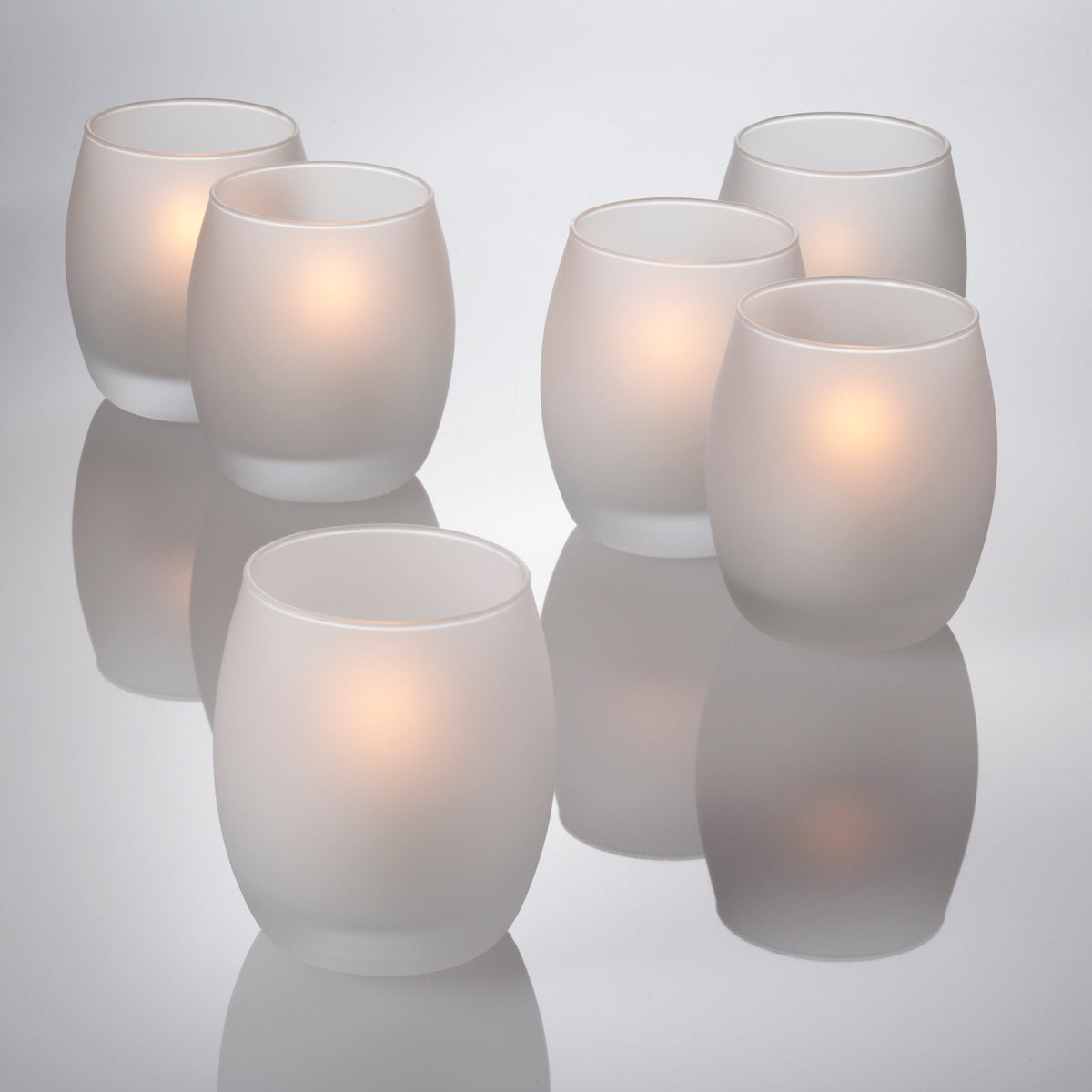 eastland grande hurricane votive candle holder frosted set of 72 - view 1