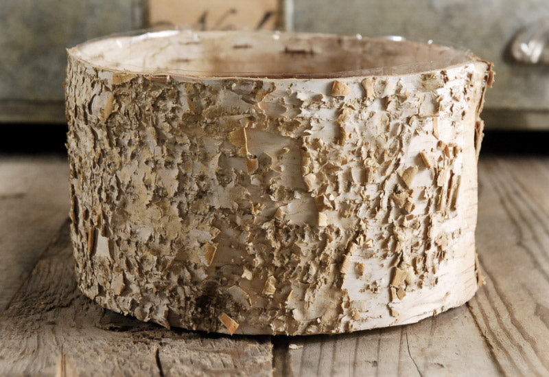birch bark pots round 7 5 x 4