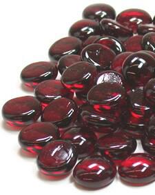 vase gems ruby red glass 18 lbs - view 1