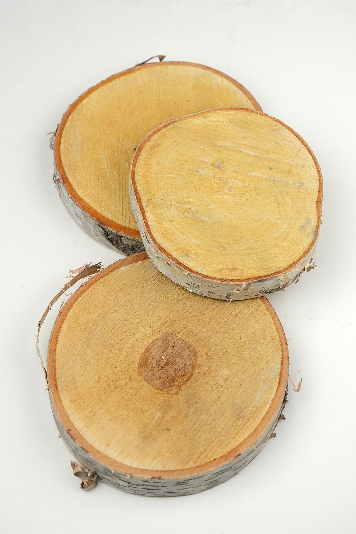 birch slab round 8 x 1 thick - view 1