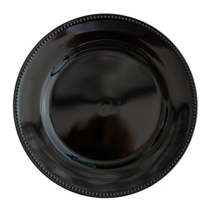 1 of 4: richland beaded charger plate 13 black set of 12