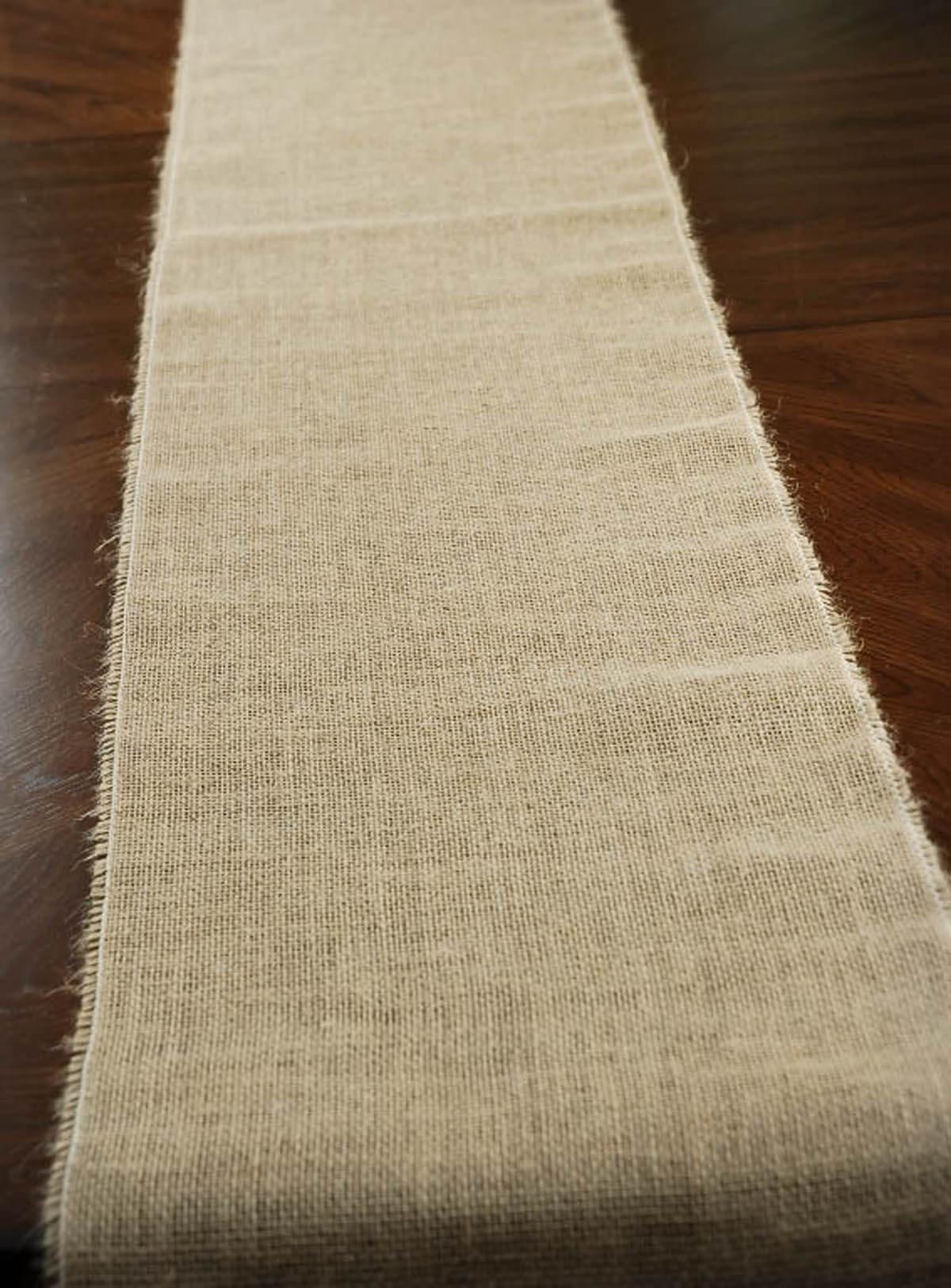 burlap table runner 12 5 wide 120 long - view 1