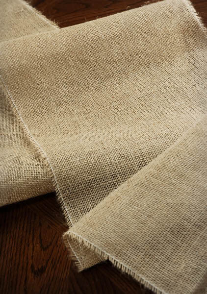 burlap table runner 12 5 wide 120 long
