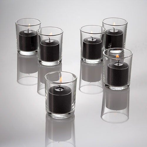 richland votive candles unscented black 10 hour set of 144 - view 3