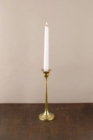 1 of 4: taper candle holders gold 9in