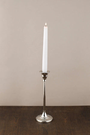 1 of 2: candlestick silver 9in