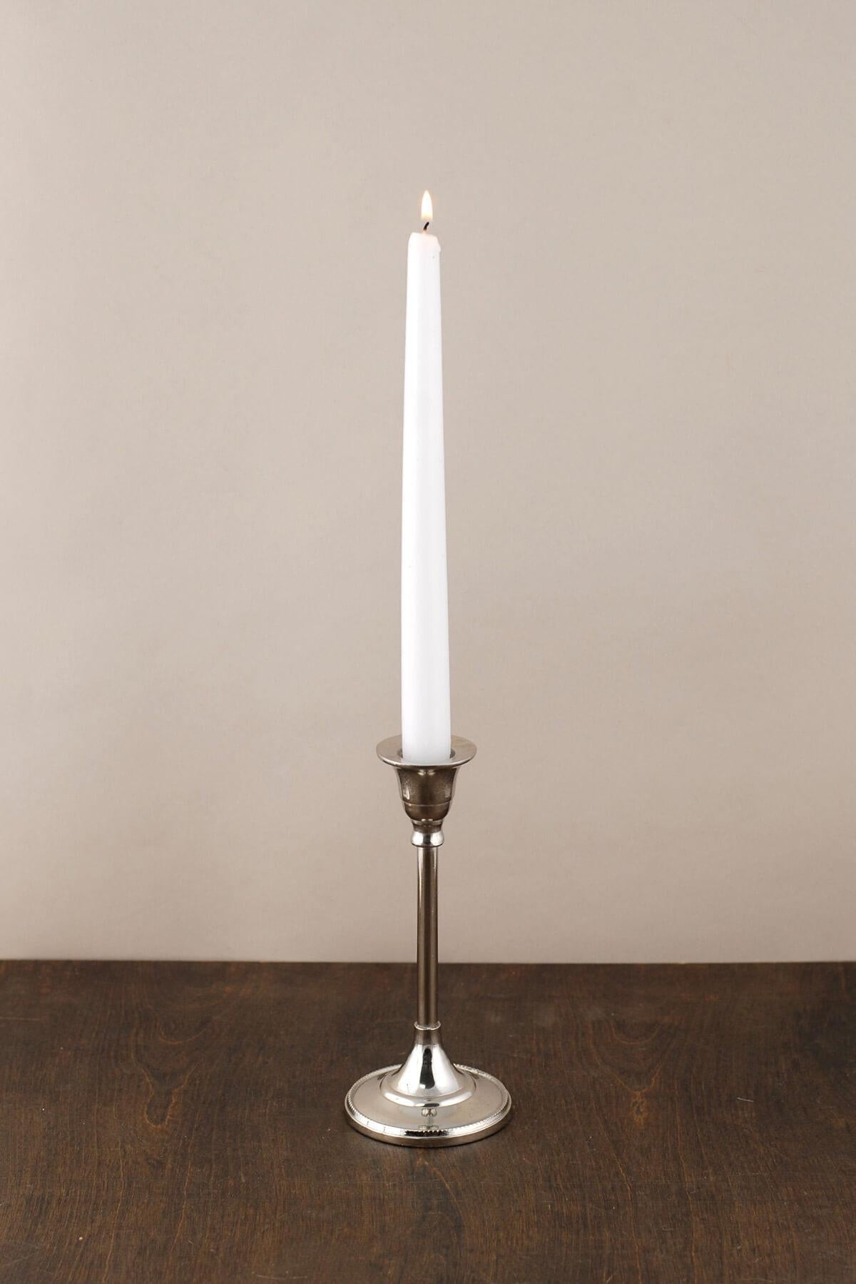 candlestick silver 7in - view 1