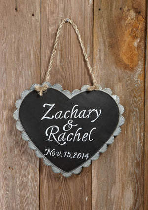 2 of 2: chalkboard heart 16x14in