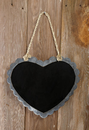 1 of 2: Chalkboard Heart 16x14in