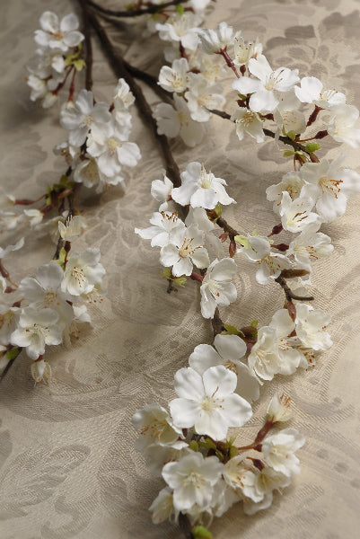 Cherry Blossom Branch 42in White Flowers - view 3