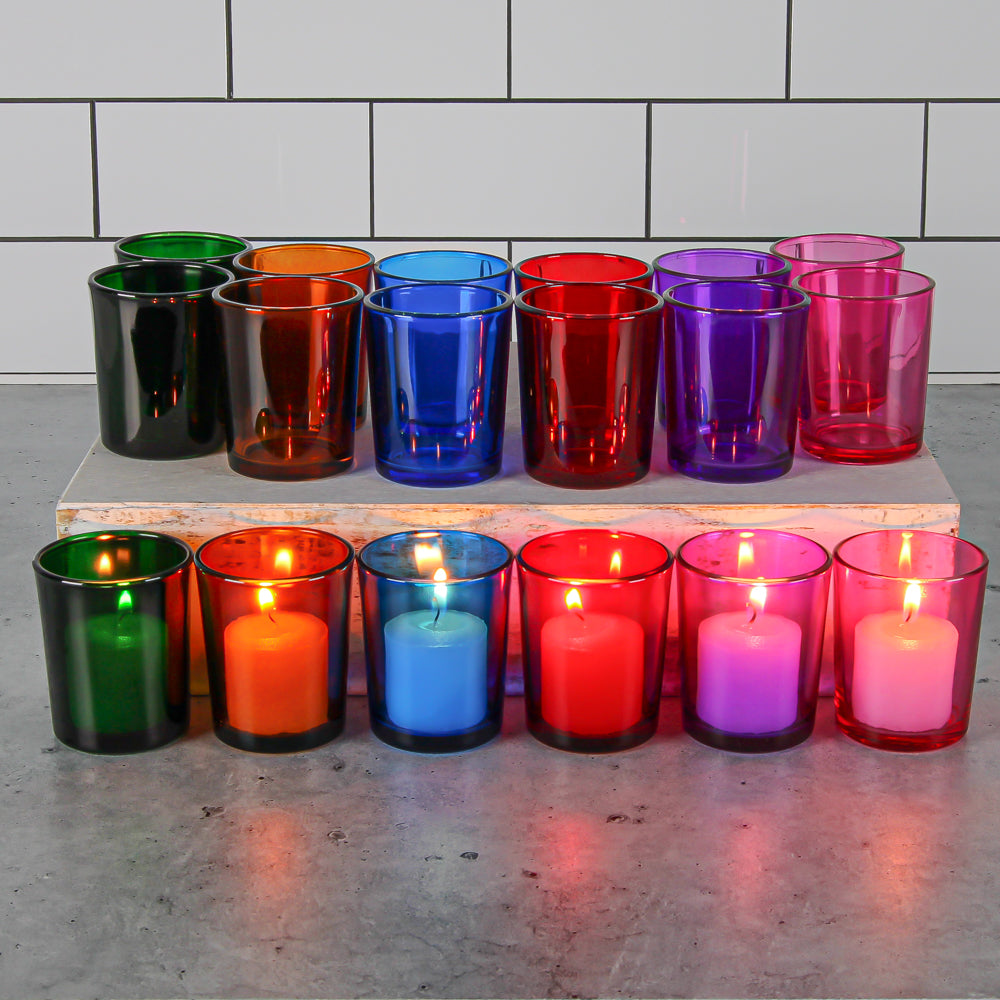 Richland Votive Candles & Eastland Colored Votive Holders Set of 288