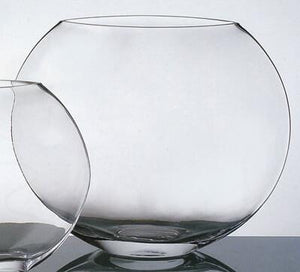 4 of 4: round glass vase 10in