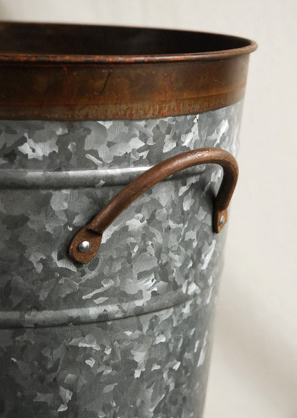 Two Tone 18" Flower Market Buckets with Handles - view 3