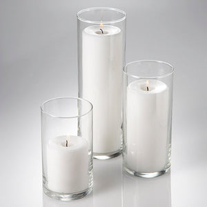 2 of 5: eastland cylinder pillar candle holders 6 7 5 10 5 set of 3