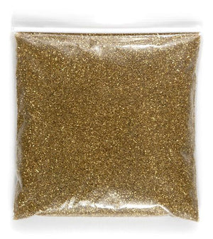 1 of 2: german glass glitter gold 1 lb bag