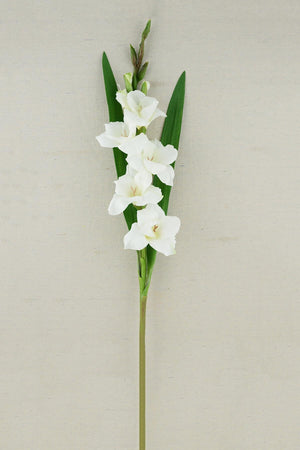 2 of 2: gladiolus flower cream 33in
