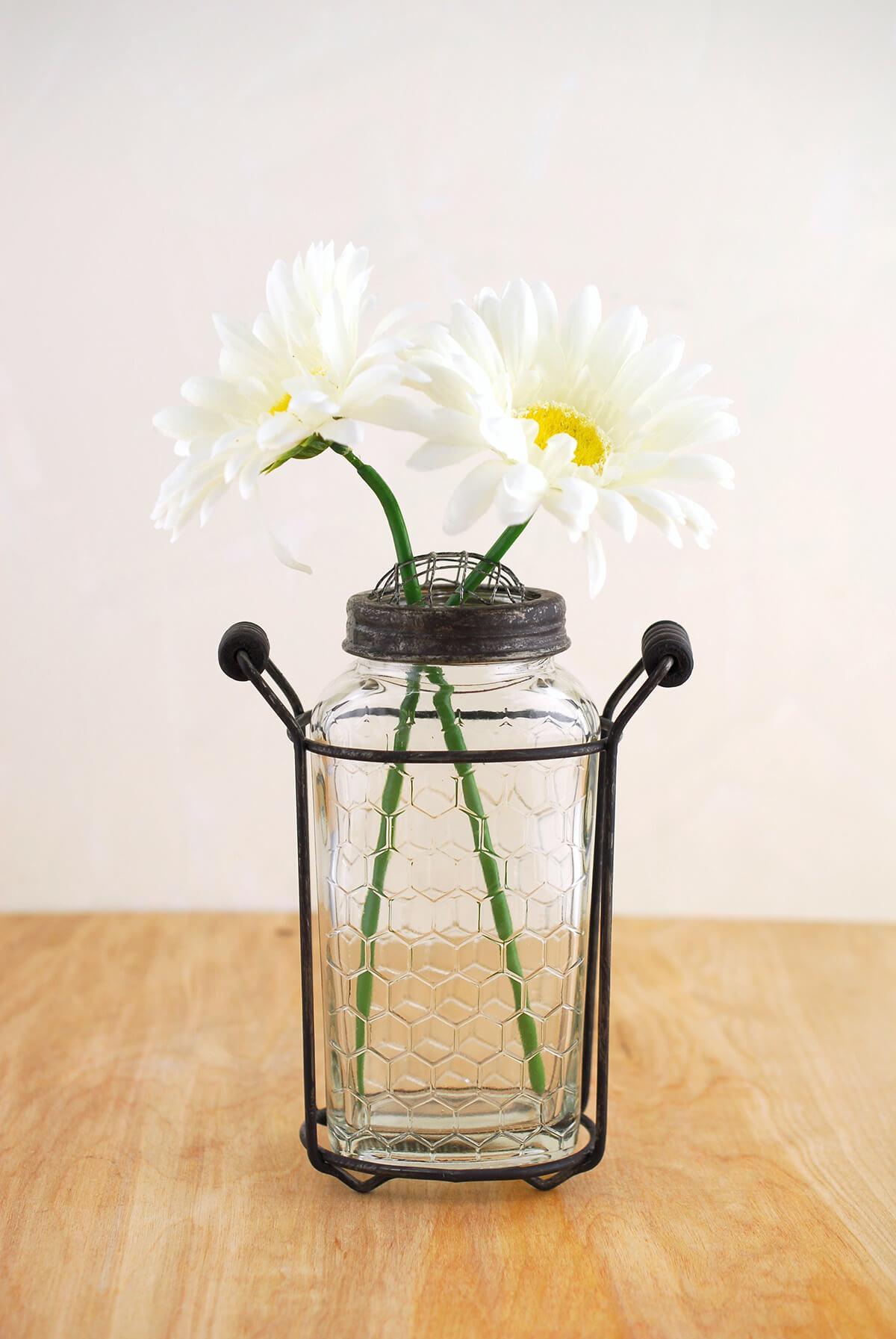 Glass Bottle Honeycomb 6in