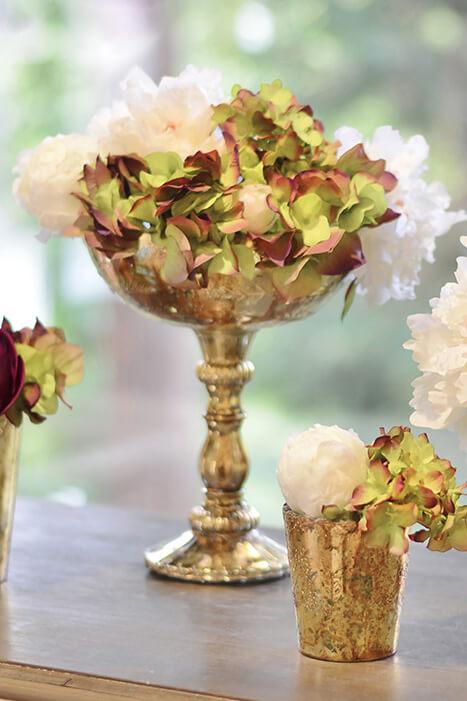 Desiray Compote 8"x 9.5" Gold