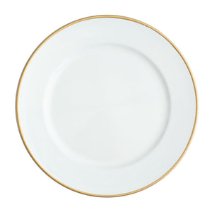1 of 3: Richland 13" White with Gold Rim Charger Plate Set of 12