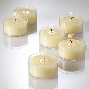 2 of 5: Richland Clear Tealight Candles Ivory Vanilla Scented Set of 500