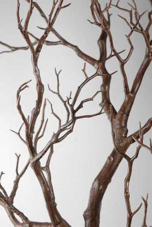 2 of 2: artificial manzanita tree branch brown 38 5in