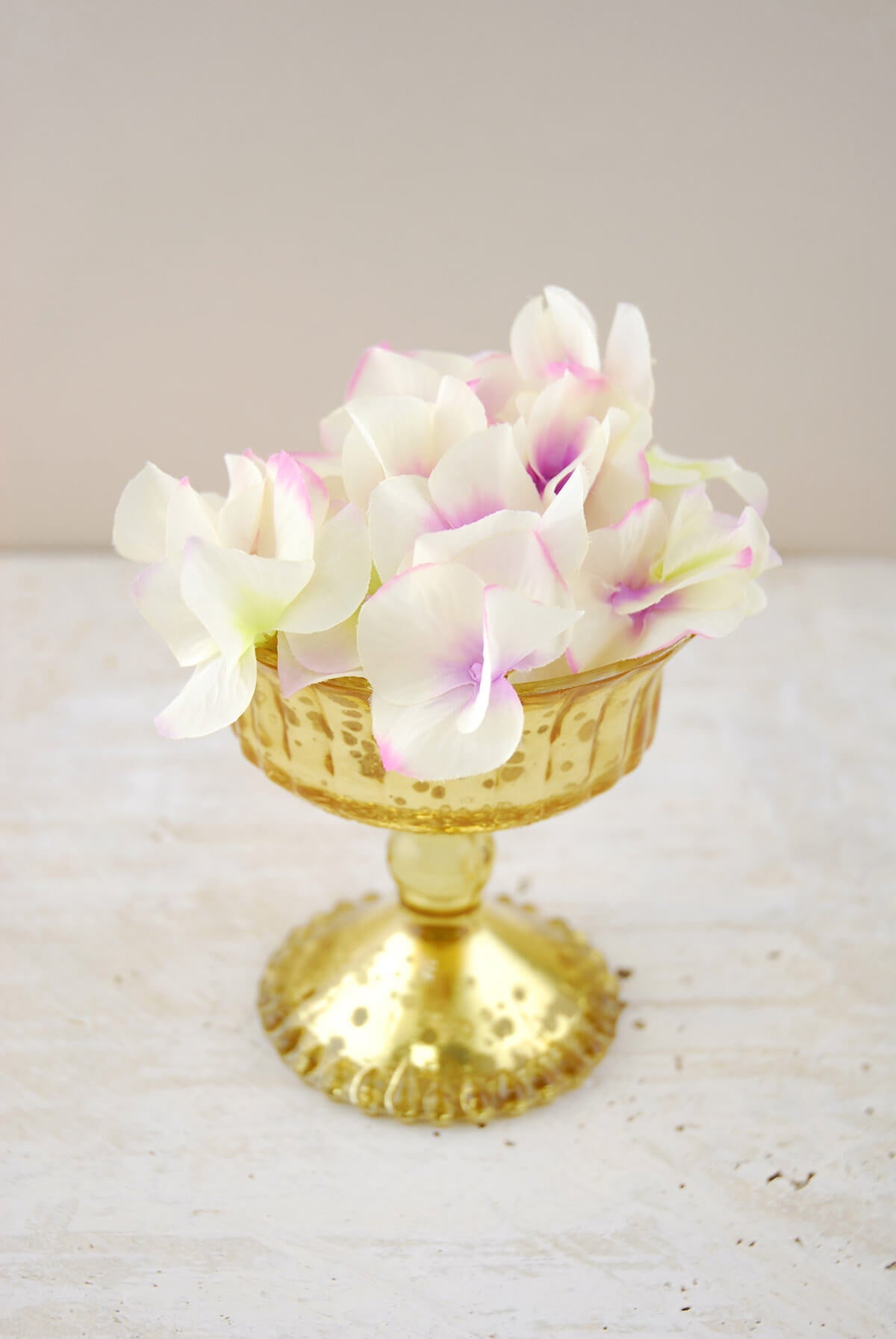 Mercury Glass Compote Gold 4.5in - view 1