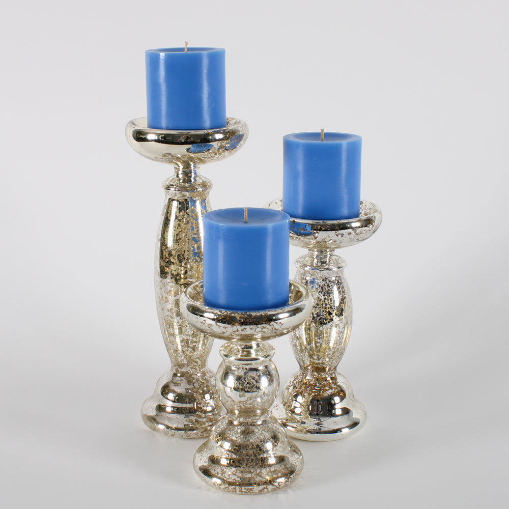 Eastland Unique Mercury Glass Pillar Candle Holder 8.5" - view 4