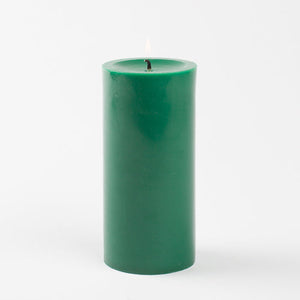 1 of 3: Richland Pillar Candle 3"x6" Dark Green