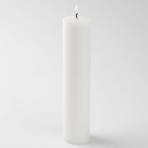 1 of 2: Richland Pillar Candle 2"x9" White Set of 10