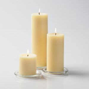 1 of 2: richland pillar candles 3 x3 3 x6 3 x9 ivory set of 36