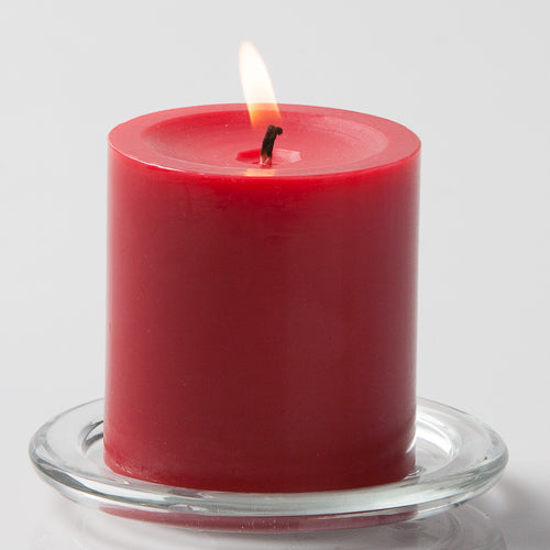 Richland Pillar Candles 3"x3" Red Set of 12