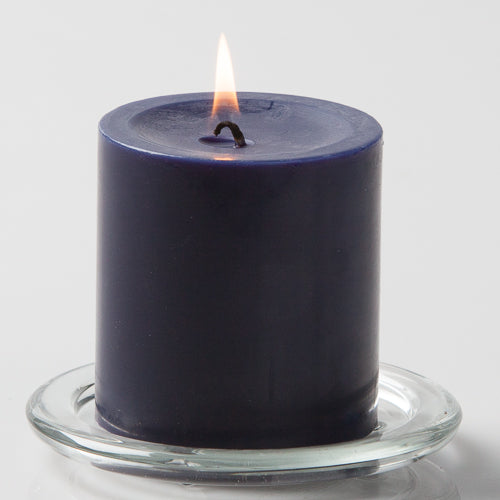 Richland Pillar Candles 3"x3" Navy Blue Set of 24