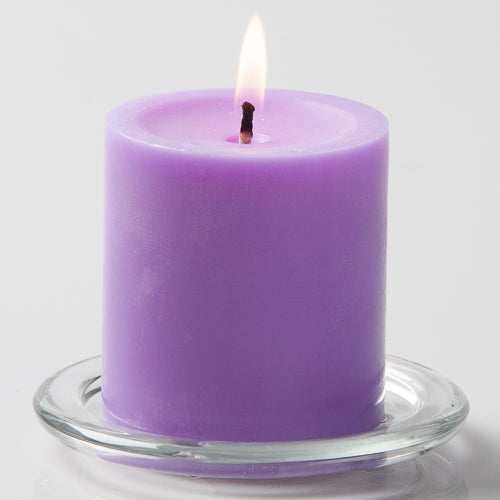 Richland Pillar Candles 3"x3" Lavender Set of 12